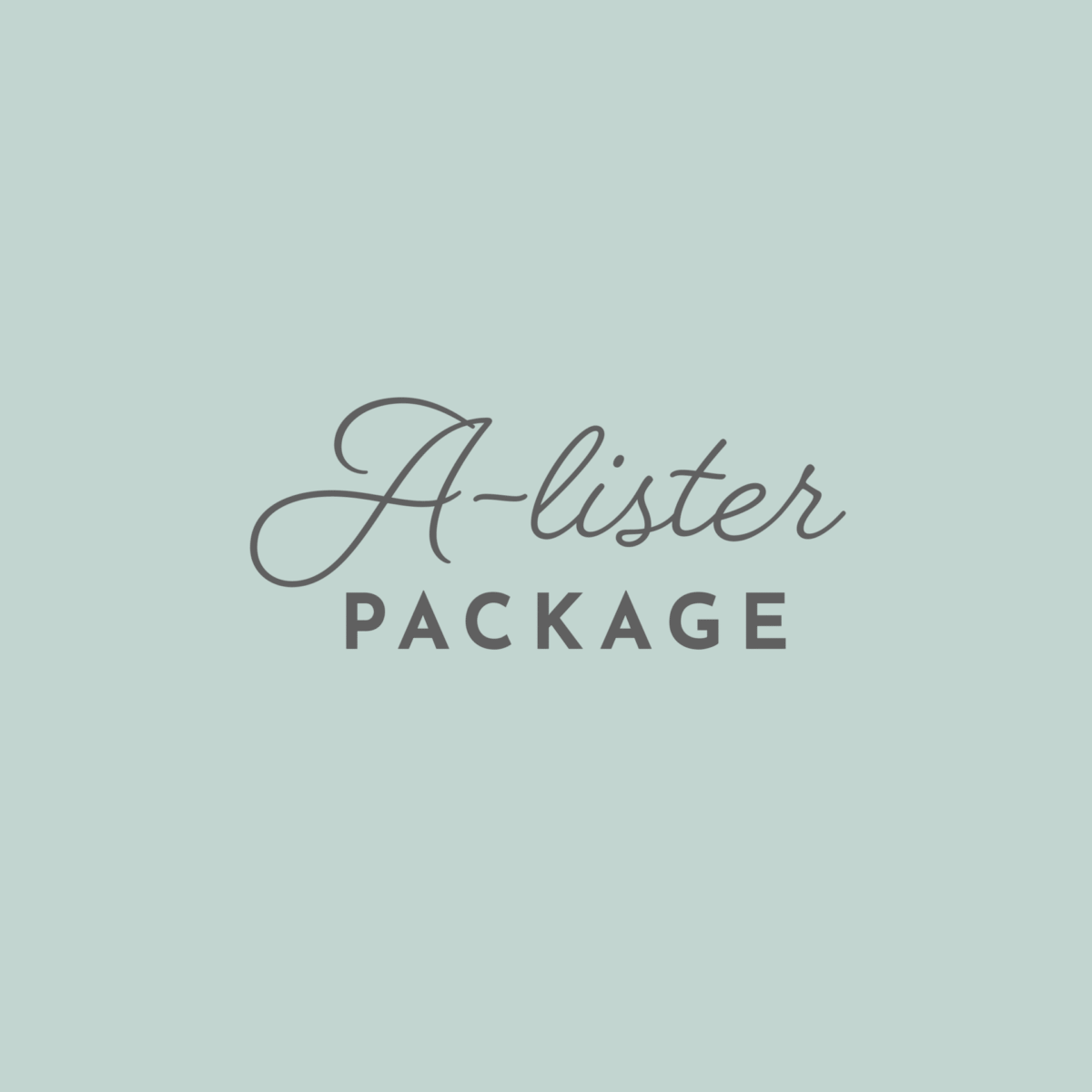 A-lister Package