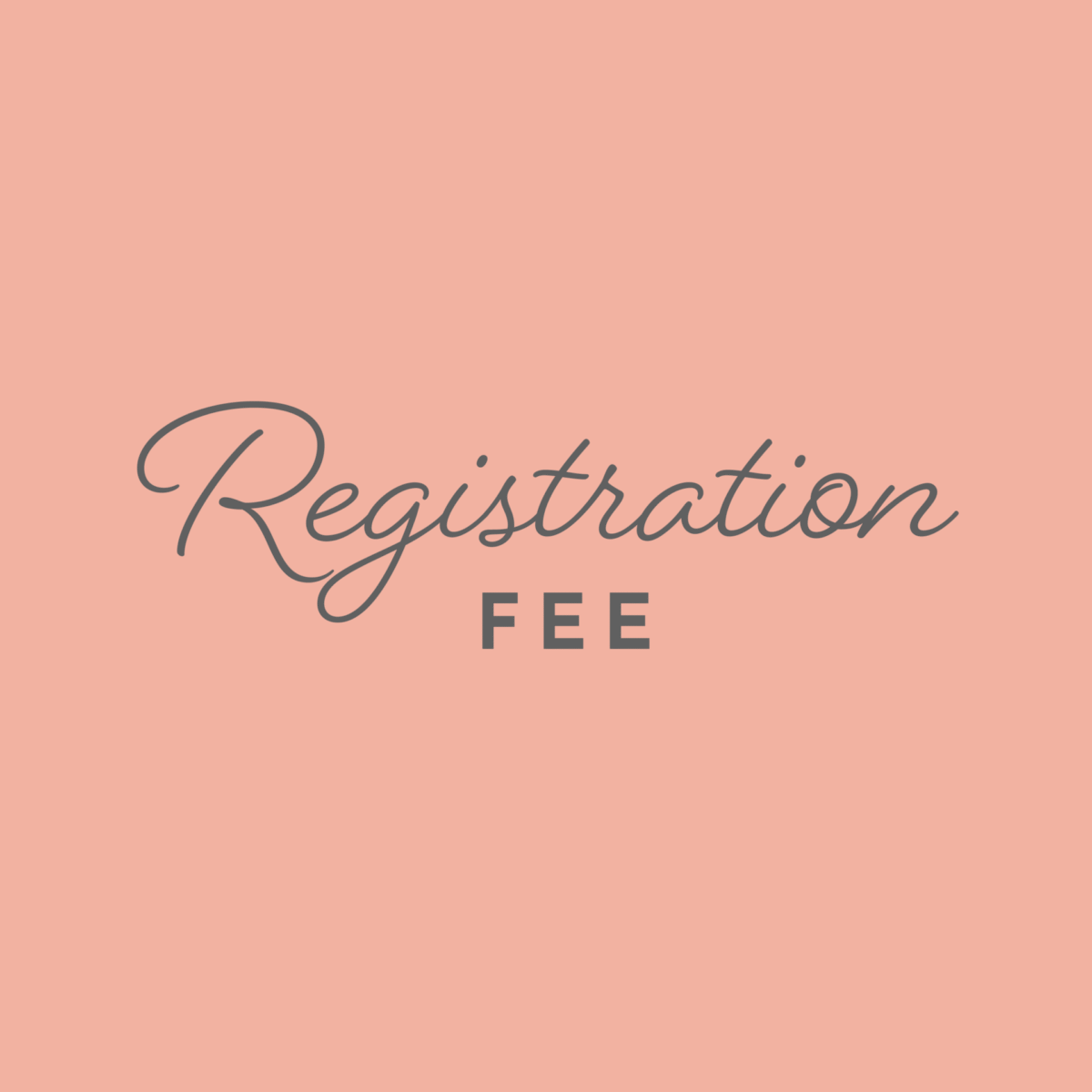 Registration Fee