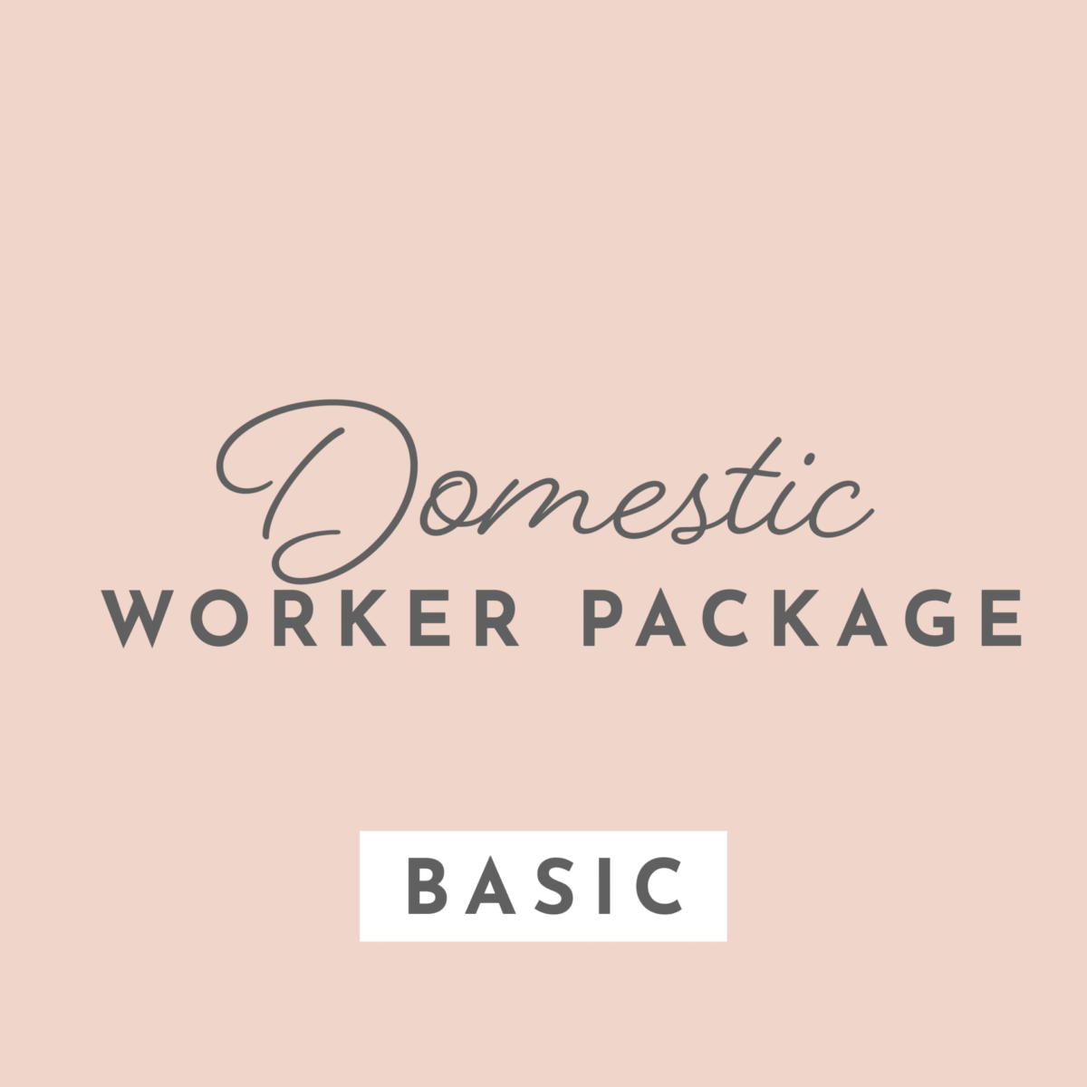 Domestic Worker BASIC
